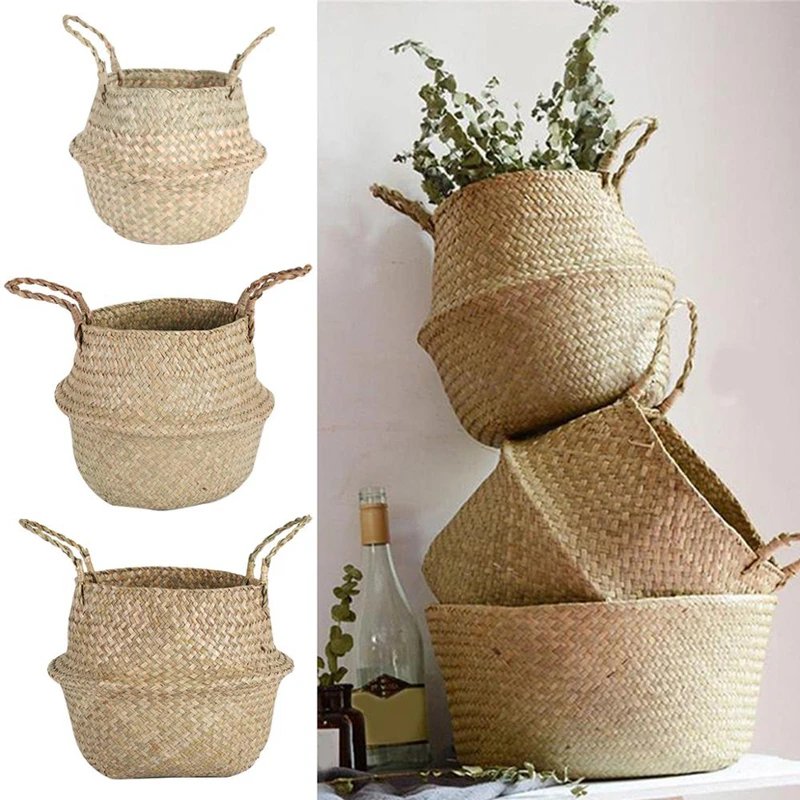 Panier de Rangement du Linge, Organisateur De Jouets En Rotin, Pliant, - linge maison