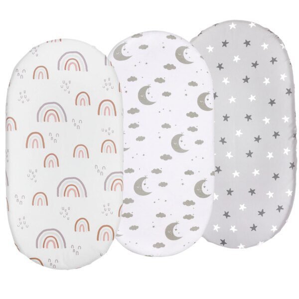 Drap-Housse Bébé Extensible – 82x41 cm – Ultra Doux – Berceau