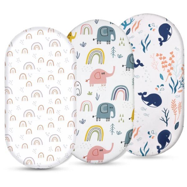 Drap-Housse Bébé Berceau – Ultra Doux & Extensible – Microfibre 160GSM