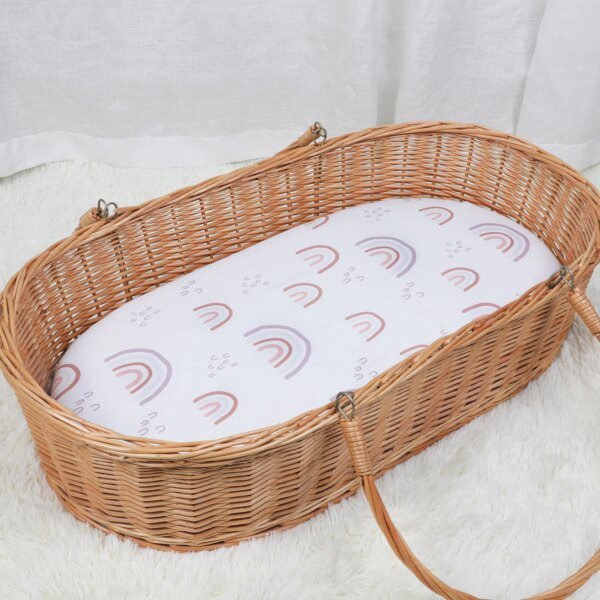 Lot de 2 Draps-Housses Bébé Extensibles – 82x41x8 cm – Ultra Doux