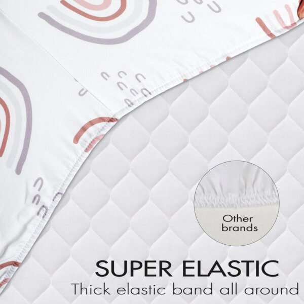 Lot de 2 Draps-Housses Bébé Extensibles – 82x41x8 cm – Ultra Doux