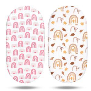 Drap-Housse Bébé Arc-en-Ciel – Respirant & Confortable – Élastique