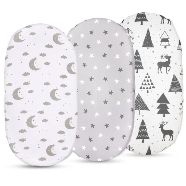 Drap-Housse Bébé Extensible – 82x41 cm – Ultra Doux – Berceau