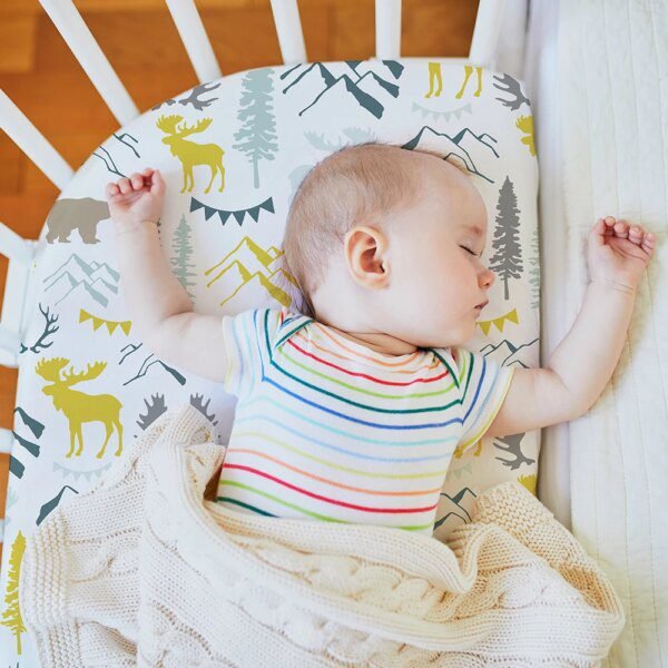 Drap-Housse Bébé Extensible – 82x41 cm – Ultra Doux – Berceau