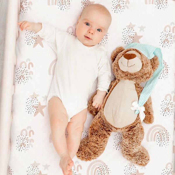 Lot de 4 Draps-Housses Bébé Universels – Berceau / Couffin – Respirants