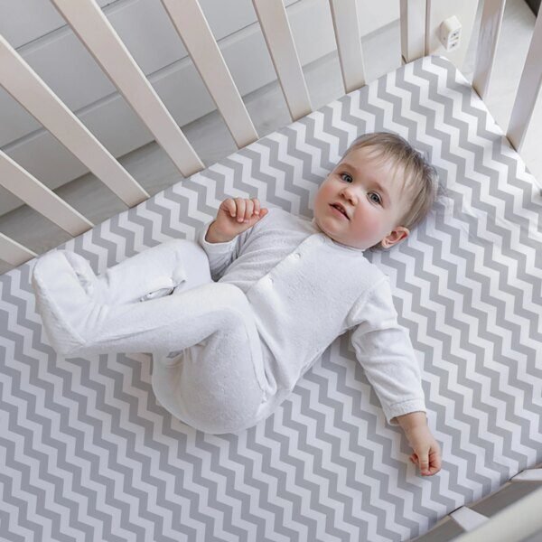 Lot de 4 Draps-Housses Bébé Universels – Berceau / Couffin – Respirants