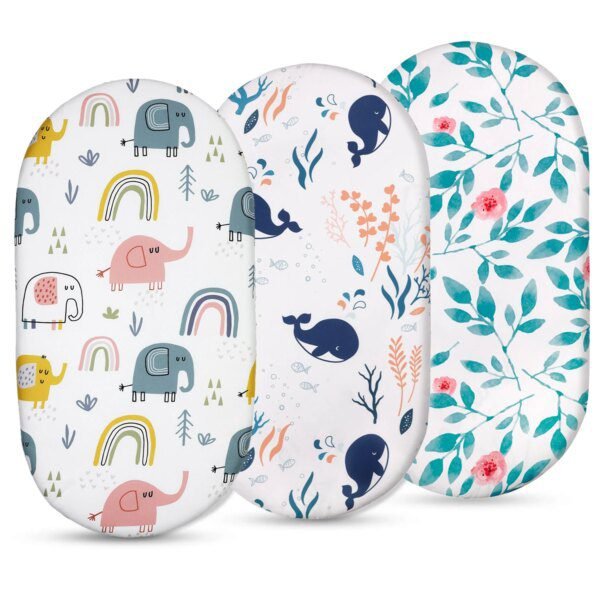 Drap-Housse Bébé 100% Respirant – 82x41 cm – Motifs Étoiles