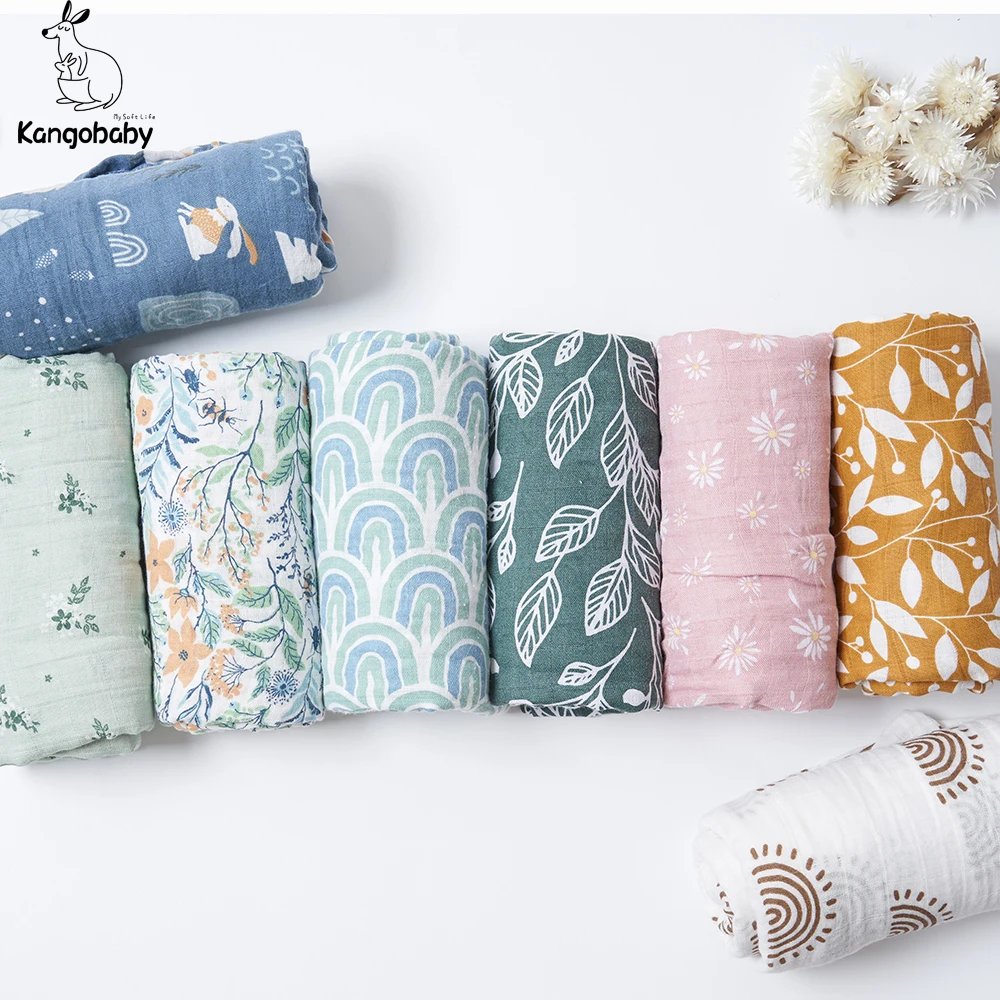 Pack 2 Couvertures Bébé Mousseline Kangobaby – 100