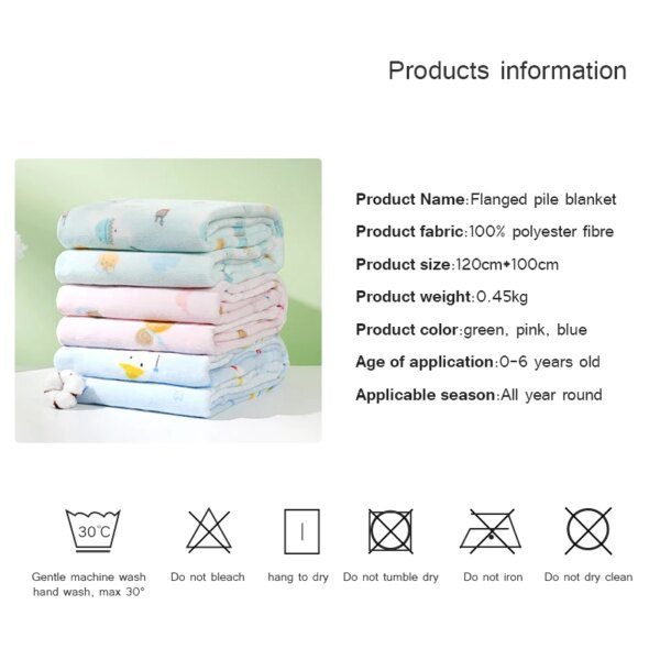 couette bebe – couverture en flanelle pour nouveau-né