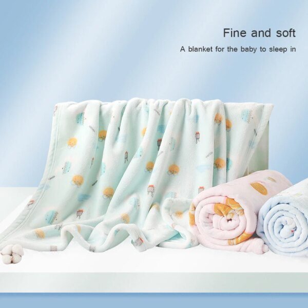 couette bebe – couverture en flanelle pour nouveau-né