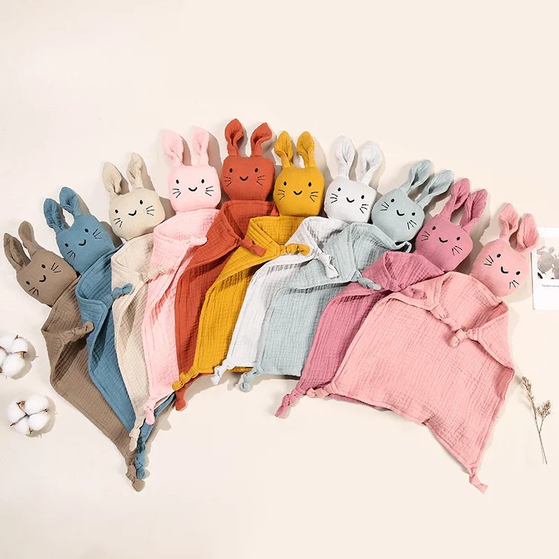 Doudou Bébé en Mousseline de Coton – Couverture Ap