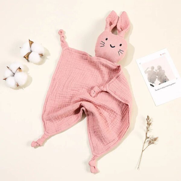 Doudou Bébé en Mousseline de Coton – Couverture Apaisante