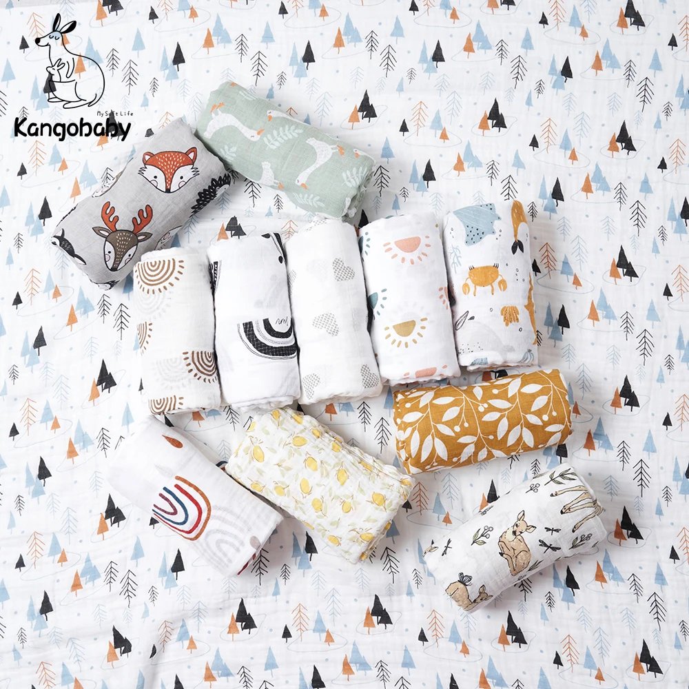 Couverture Bébé Mousseline Kangobaby – 100% Coton Respirant