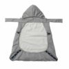 porte bébé Sac à dos gris pour bébé, écharpe enveloppante