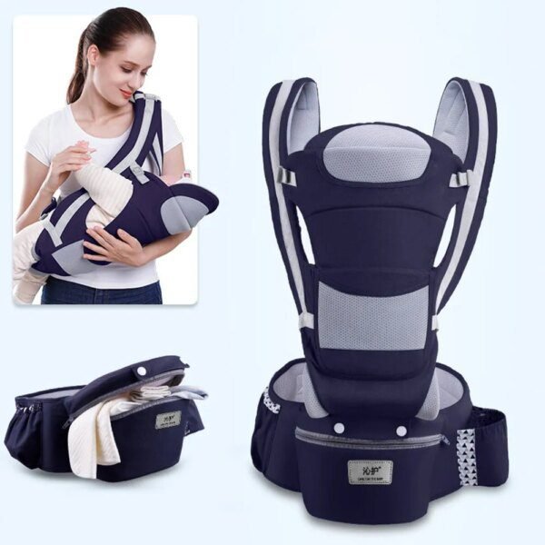 Porte bébé ergonomique kangourou 3 en 1 pour nouveau-né