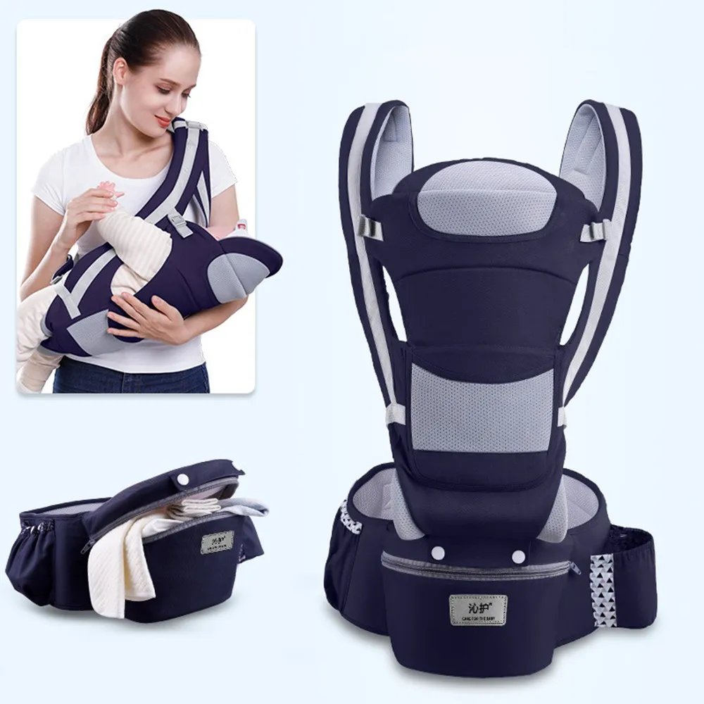 Kangourou porte ergonomique accessoire bébé — Porte bébé ergonomique kangourou 3 en 1 pour nouveau-né | home20.fr