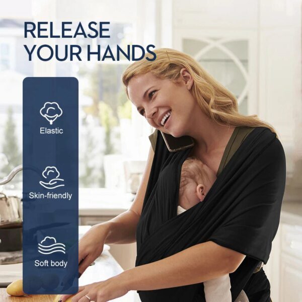 porte bébé Écharpe pour bébé, porte-bébé pour nouveau-nés, mains libres