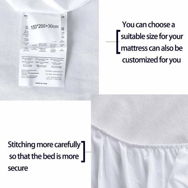 Housse Anti-Punaise Imperméable – Tissu Éponge Doux & Respirant – 160x200 cm