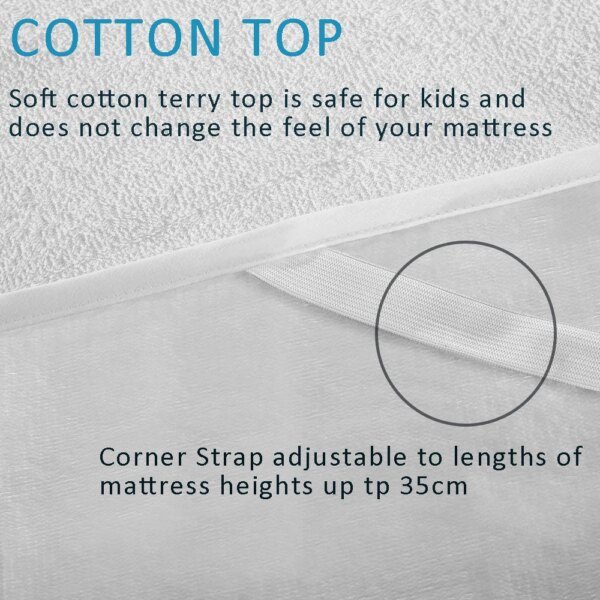 Housse Anti-Punaise de Lit Imperméable – Coton Éponge & Fixation Renforcée – Ultra Silencieuse