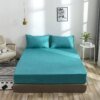 housse anti punaise de lit matelas imperméable avec élastique de couleur unie