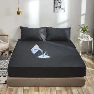 72109-89612b.jpg housse anti punaise de lit matelas imperméable avec élastique de couleur unie