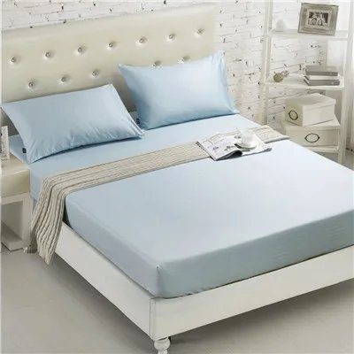 housse anti punaise de lit matelas de couleur unie
