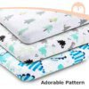 Drap-Housse Bébé en Coton – 82x41 cm – Motifs Dessin Animé