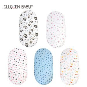 drap housse bebe de lit en coton pour bébé, 82x41Cm