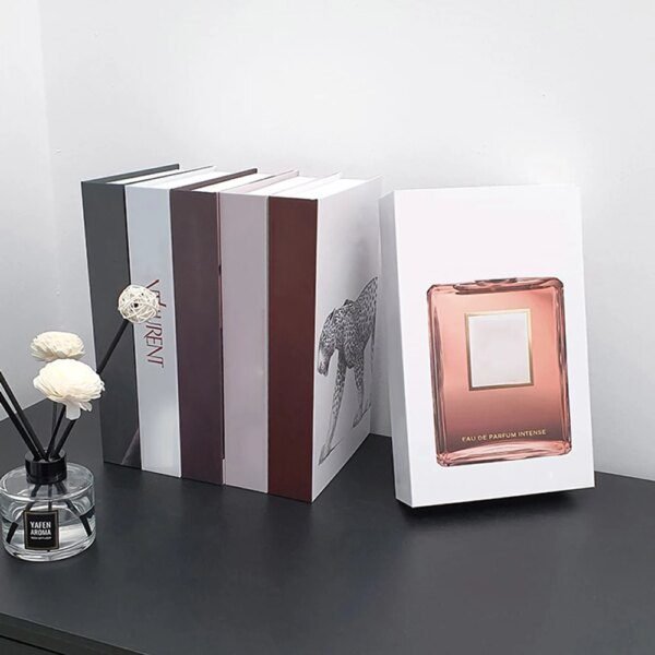Faux livre deco nettoyage de luxe pour la décoration, boîte de rangement de livre de simulation de mode