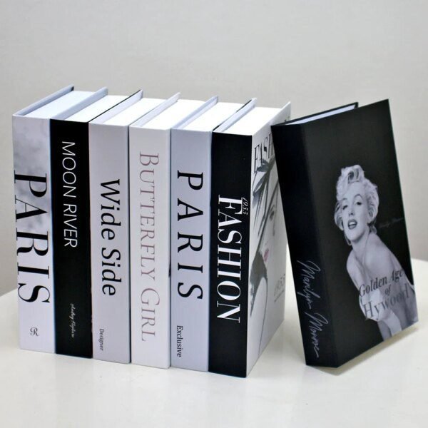 Faux livre deco nettoyage de luxe pour la décoration, boîte de rangement de livre de simulation