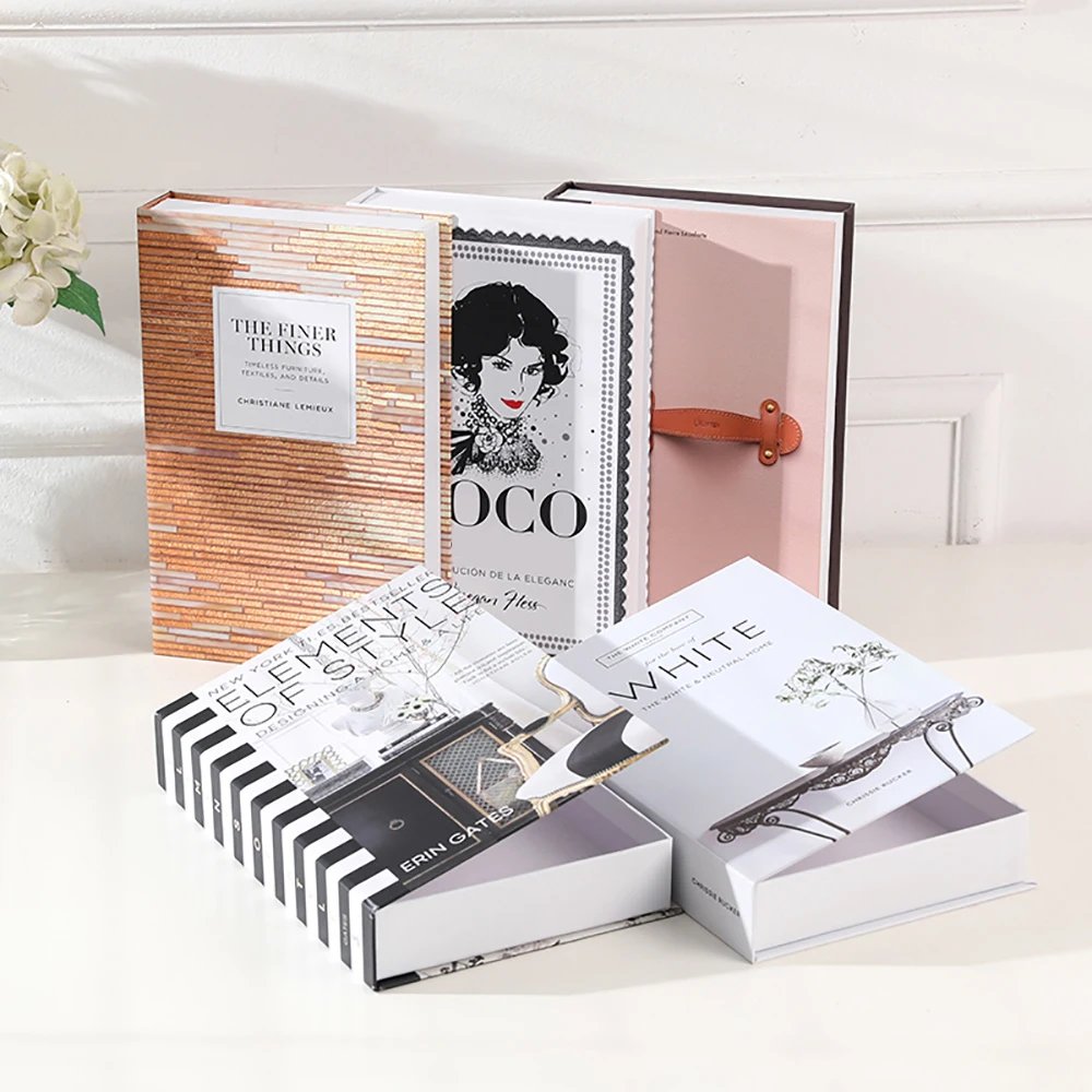 Faux livre deco nettoyage pour la décoration, boît