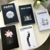Faux livre deco Ensemble de faux nettoyage pour la décoration de la maison, ornements de table basse