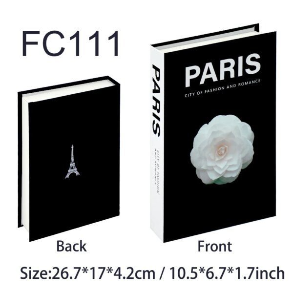 livre deco Faux nettoyage de luxe pour la décoration, boîte de rangement de livre de simulation ouvrable
