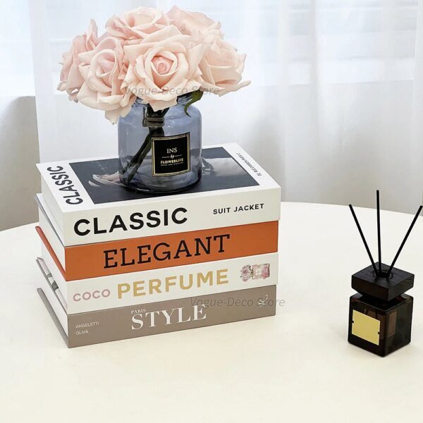 livre deco Faux nettoyage pour la décoration de la maison, boîte de rangement créative pour spe, décoration de bureau