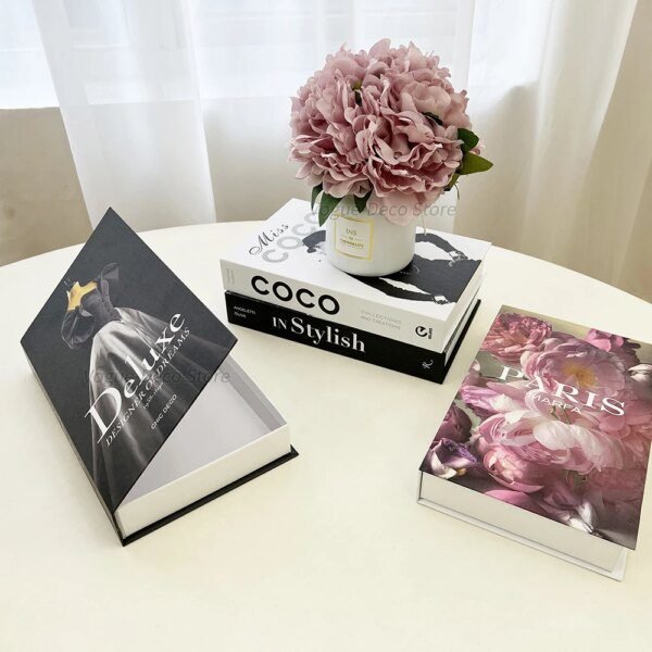 livre deco Faux nettoyage pour la décoration de la maison, boîte de rangement créative pour spe, décoration de bureau