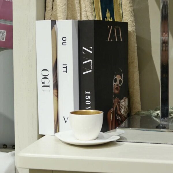 Faux livre deco nettoyage de parfum de marque de luxe pour la décoration, boîte de rangement
