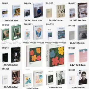 Faux livre deco  Décoration de faux livre série mode classique, décoration de table basse, salon