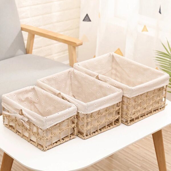 Panier de Rangement tissé fait à la main