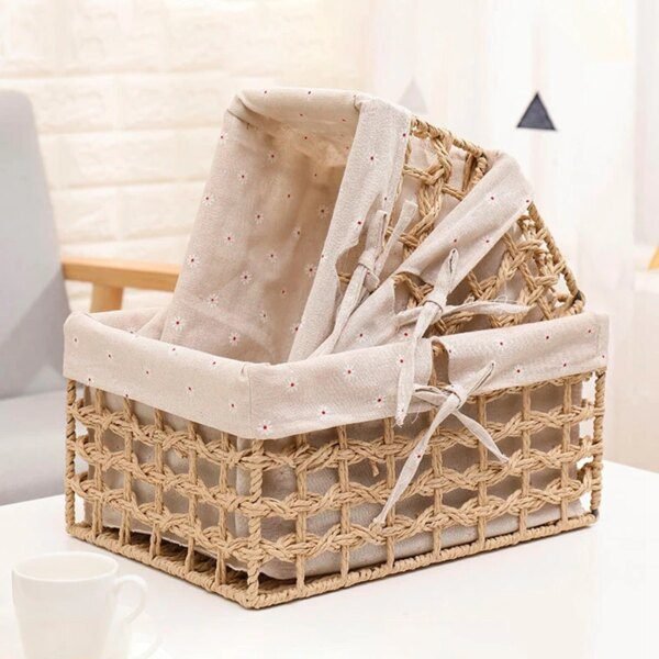 Panier de Rangement tissé fait à la main