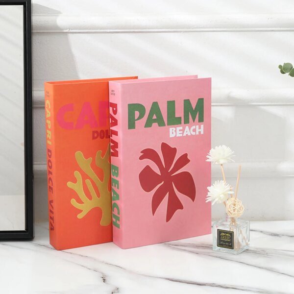 Livre deco Décoration de faux livres série voyage, décoration de table basse, salon