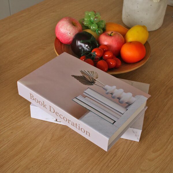 Faux livre deco nettoyage de table basse, accessoires de photographie