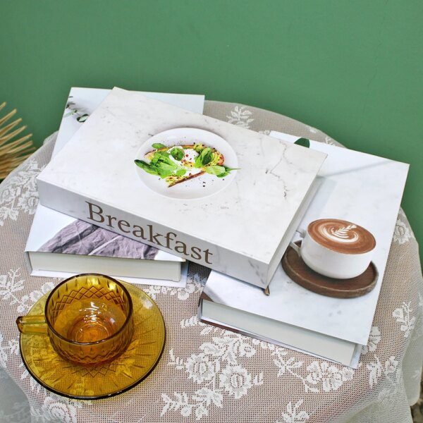 Faux livre deco nettoyage de table basse, accessoires de photographie