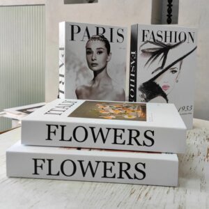 Faux livre de luxe pour la décoration de la maison, nettoyage de table basse, salon, modèle, accessoires