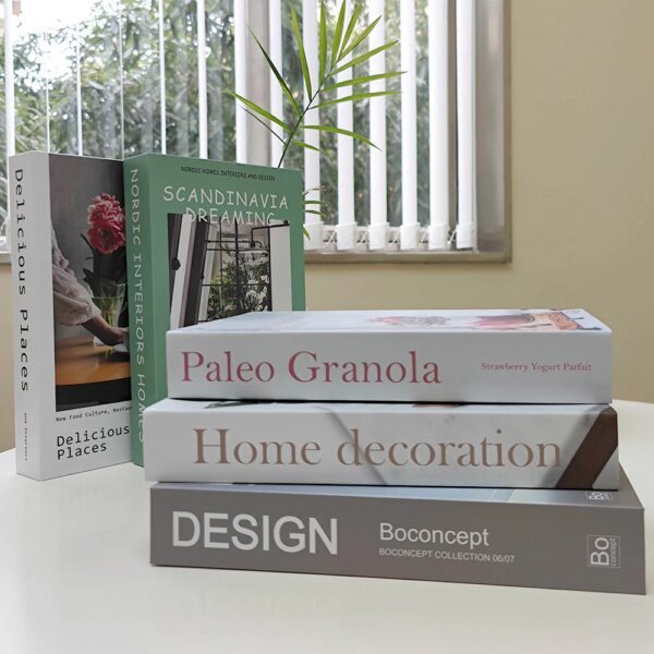 Faux livre doux pour la décoration de la maison, couverture de magazine