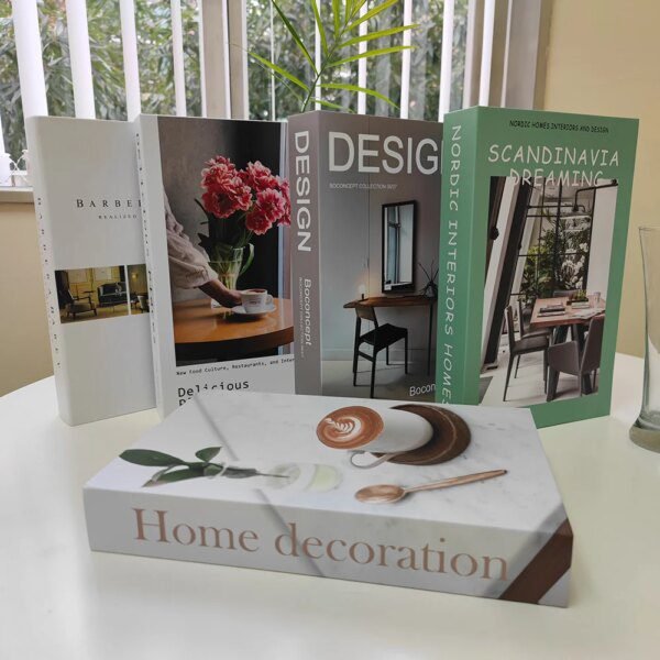 Faux livre doux pour la décoration de la maison, couverture de magazine