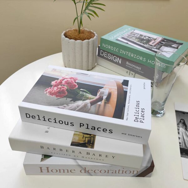 Faux livre doux pour la décoration de la maison, couverture de magazine
