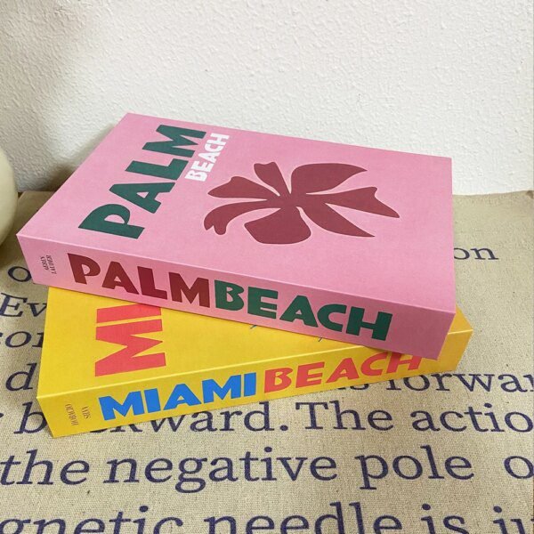 Faux livres séries voyage, accessoires de décoration de Table basse, livres colorés