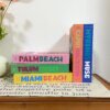 Faux livres séries voyage, accessoires de décoration de Table basse, livres colorés