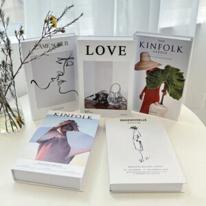 Faux livre deco  nettoyage de livre décoratif pour la décoration intérieure, ornements de salon