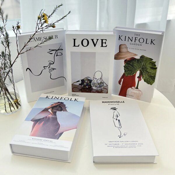 Faux livre deco  nettoyage de livre décoratif pour la décoration intérieure, ornements de salon